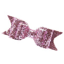 Baby Girls Women Fashionable Bow Hair Clip Glitter Headwear Decor Hair Ornaments Pink