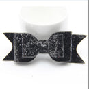 Baby Girls Women Fashionable Bow Hair Clip Glitter Headwear Decor Hair Ornaments Black