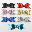 Baby Girls Women Fashionable Bow Hair Clip Glitter Headwear Decor Hair Ornaments Black