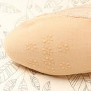 Pair Of Women Girls Soft Elastic Breathable Anti-skidding Jacquard Pattern Socks Light Nude US Size: 4.5 - 8