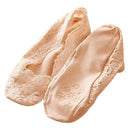Pair Of Women Girls Soft Elastic Breathable Anti-skidding Jacquard Pattern Socks Light Nude US Size: 4.5 - 8
