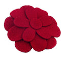 Cute Convenient Fashionable Flower Design Fringe Grip Bangs Hair Stick Headwear Hair Accessory Red PACK OF 2PCS