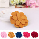 Cute Convenient Fashionable Flower Design Fringe Grip Bangs Hair Stick Headwear Hair Accessory Red PACK OF 2PCS
