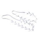 Set Of 2 PCS Lovely Baby Parents Natural Leaves Style Cloth Headband Headwear Photo Props Silver