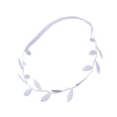 Lovely Baby Natural Leaves Style Cloth Headband Headwear Photo Props Baby Shower Decor Silver