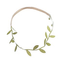 Lovely Baby Natural Leaves Style Cloth Headband Headwear Photo Props Baby Shower Decor Green