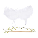 Set Of 2 PCS Lovely Baby Girls Artificial Feather Headband With Hair Wing Photo Props White + Green