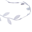 Set Of Creative Fashionable Artificial Feather Wing + Headband Costume Photo Prop Outfits White+Silver