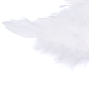 Set Of Creative Fashionable Artificial Feather Wing + Headband Costume Photo Prop Outfits White+Silver