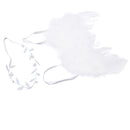 Set Of Creative Fashionable Artificial Feather Wing + Headband Costume Photo Prop Outfits White+Silver