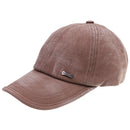 Men Women Adjustable Solid Color Cotton Blend Baseball Cap Hip Hop Hat Sports Accessories Brown