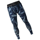 Mens Fashionable Casual Sportswear Exercise Gym Fitness Legging Running Tight Trousers Workout Sport Pants Blue S