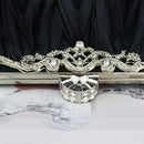 Glossy Satin Two Inner Pouches Handheld Clutch Bag With Metal Chain Wedding Party Supplies Black