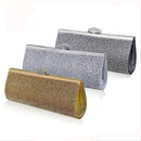 Crystal Diamante Two Inner Pouches Handheld Clutch Bag With Metal Chain Wedding Party Supplies Silver
