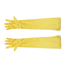 Women Ladies Fashionable Opera Evening Wedding Bridal Prom Party Long Satin Gloves 1 Pair Yellow