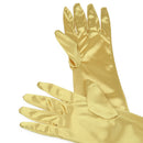 Women Ladies Fashionable Opera Evening Wedding Bridal Prom Party Long Satin Gloves 1 Pair Gold