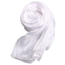 Elegant Stunning Silky Iridescent Wrap Stole Shawl Scarf Wedding Bridal Evening Wear Ball Party Prom Supplies White