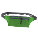 Men Outdoor Sports Hiking Camping Phone Pen Money Storage Holder 3 Zipper Pocket Charms Waist Belt Bag Hip Bag Green