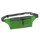 Men Outdoor Sports Hiking Camping Phone Pen Money Storage Holder 3 Zipper Pocket Charms Waist Belt Bag Hip Bag Green