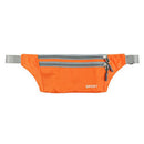 Men Outdoor Sports Hiking Camping Phone Pen Money Storage Holder 3 Zipper Pocket Charms Waist Belt Bag Hip Bag Orange