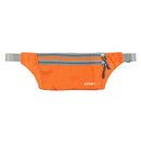 Men Outdoor Sports Hiking Camping Phone Pen Money Storage Holder 3 Zipper Pocket Charms Waist Belt Bag Hip Bag Orange