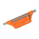 Men Outdoor Sports Hiking Camping Phone Pen Money Storage Holder 3 Zipper Pocket Charms Waist Belt Bag Hip Bag Orange