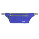Men Outdoor Sports Hiking Camping Phone Pen Money Storage Holder 3 Zipper Pocket Charms Waist Belt Bag Hip Bag Blue