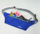 Men Outdoor Sports Hiking Camping Phone Pen Money Storage Holder 3 Zipper Pocket Charms Waist Belt Bag Hip Bag Blue