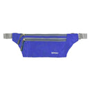 Men Outdoor Sports Hiking Camping Phone Pen Money Storage Holder 3 Zipper Pocket Charms Waist Belt Bag Hip Bag Blue