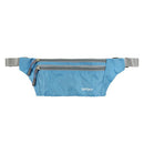 Men Outdoor Sports Hiking Camping Phone Pen Money Storage Holder 3 Zipper Pocket Charms Waist Belt Bag Hip Bag Sky Blue