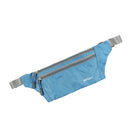 Men Outdoor Sports Hiking Camping Phone Pen Money Storage Holder 3 Zipper Pocket Charms Waist Belt Bag Hip Bag Sky Blue