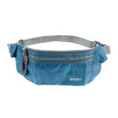 Men Outdoor Sports Hiking Camping Phone Pen Money Storage Holder 3 Zipper Pocket Charms Waist Belt Bag Hip Bag Sky Blue