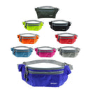 Men Outdoor Sports Hiking Camping Phone Pen Money Storage Holder 3 Zipper Pocket Charms Waist Belt Bag Hip Bag Rose Red