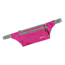 Men Outdoor Sports Hiking Camping Phone Pen Money Storage Holder 3 Zipper Pocket Charms Waist Belt Bag Hip Bag Rose Red