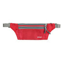 Men Outdoor Sports Hiking Camping Phone Pen Money Storage Holder 3 Zipper Pocket Charms Waist Belt Bag Hip Bag Red