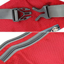 Men Outdoor Sports Hiking Camping Phone Pen Money Storage Holder 3 Zipper Pocket Charms Waist Belt Bag Hip Bag Red