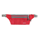 Men Outdoor Sports Hiking Camping Phone Pen Money Storage Holder 3 Zipper Pocket Charms Waist Belt Bag Hip Bag Red