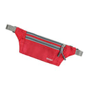 Men Outdoor Sports Hiking Camping Phone Pen Money Storage Holder 3 Zipper Pocket Charms Waist Belt Bag Hip Bag Red