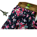 Set Of Baby Girls Comfortable Fashionable Floral Cotton Blend T-Shirt Pants Headband 90