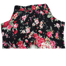Set Of Baby Girls Comfortable Fashionable Floral Cotton Blend T-Shirt Pants Headband 110
