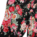 Set Of Baby Girls Comfortable Fashionable Floral Cotton Blend T-Shirt Pants Headband 120