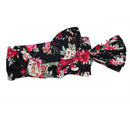 Set Of Baby Girls Comfortable Fashionable Floral Cotton Blend T-Shirt Pants Headband 130