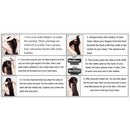 Synthetic Straight Texture Hair Extension Snap Clips Hair Decor Head Accessory 32mm Brown PACK OF 5PCS