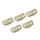 Synthetic Straight Texture Hair Extension Snap Clips Hair Decor Head Accessory 32mm Beige PACK OF 5PCS