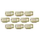 Synthetic Straight Texture Hair Extension Snap Clips Hair Decor Head Accessory 32mm Beige PACK OF 10PCS