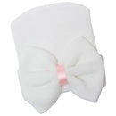 Newborn Baby Infant Toddler Beanie Hat Cap Headwear Head Decor Hair Accessory White