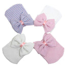 Newborn Baby Infant Toddler Beanie Hat Cap Headwear Head Decor Hair Accessory Blue Stripe
