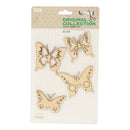 Natural Butterfly Unfinished Wood Shape Craft Supplies Laser Cut Out DIY Arts Decoration