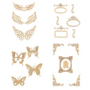 Natural Butterfly Unfinished Wood Shape Craft Supplies Laser Cut Out DIY Arts Decoration