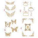 Natural Butterfly Unfinished Wood Shape Craft Supplies Laser Cut Out DIY Arts Decoration